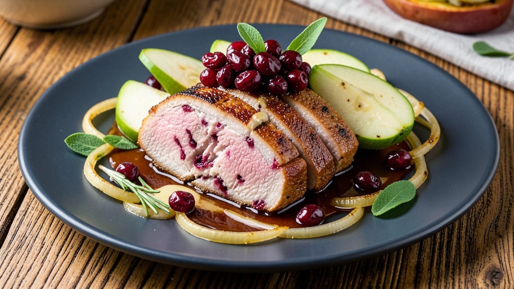 Apple Cranberry Stuffed Pork Tenderloin Recipe: Juicy Center With Fruit-Studded Heart