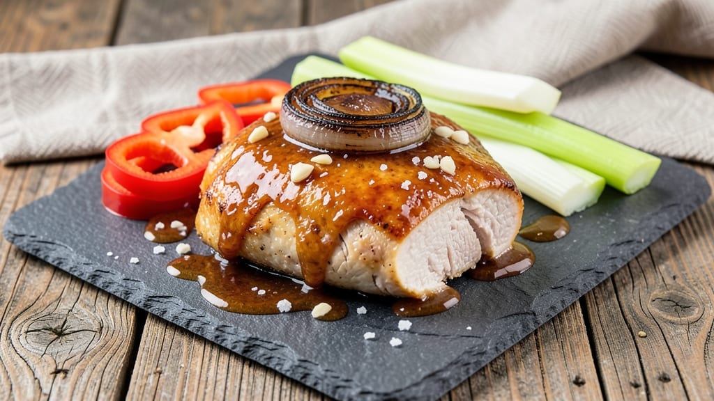 Apple Cider BBQ Chicken Breast Recipe: Caramelized Edges With Celery-Pepper Bite