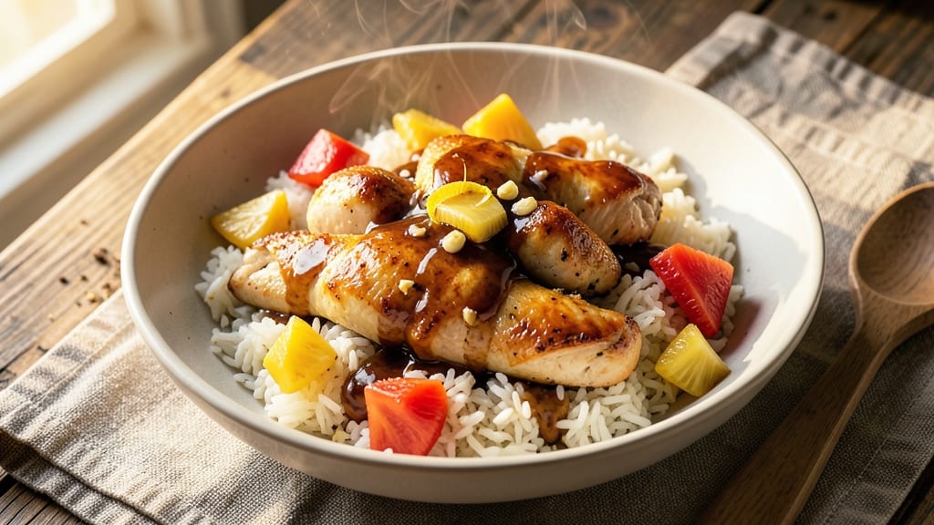 Pineapple Chicken and Rice Crockpot Recipe: Sweet-Tart Glaze Meets Savory Rice in One Pot