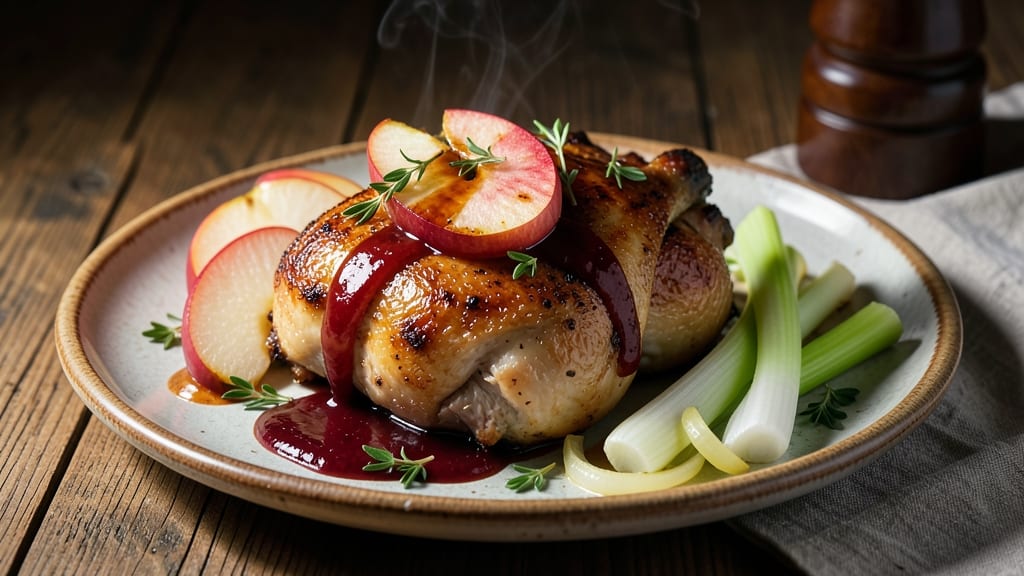 Autumn Apple Chicken Recipe: Spiced Cider-Braised Tenderness With Crunchy Celery