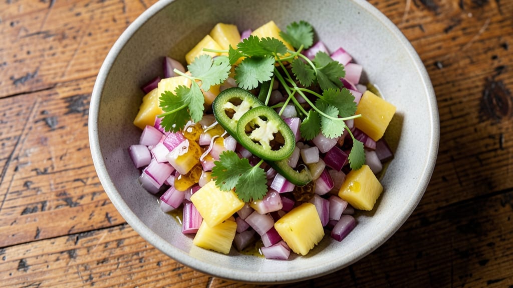 Café Red Onion Pineapple Salsa Recipe: Bright Crunch With Sweet-Tart Zing