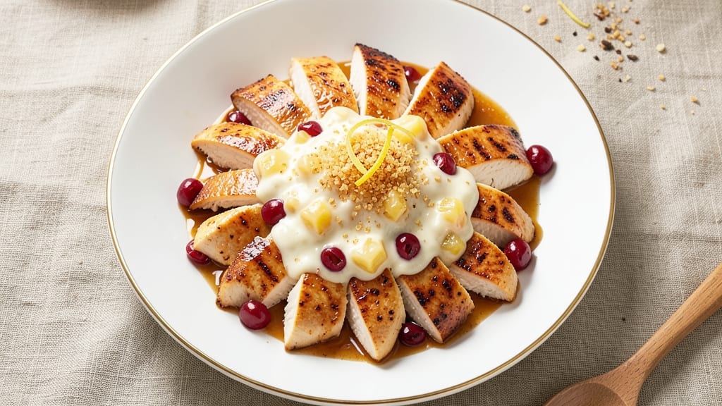 Cheese Cherry Pineapple Recipe: Tropical Cheesecake Stuffed Chicken