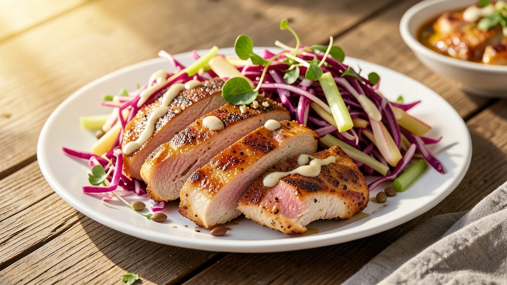 Chicken and Apple Coleslaw Recipe: Crisp Celery and Apple Bites in 20 Minutes