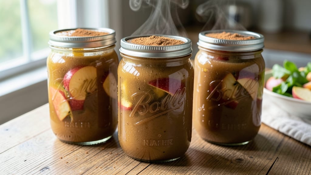 Homemade Apple Sauce Recipe for Canning: Sterilized Jars and Perfectly Balanced Sweetness